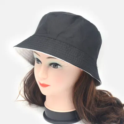 Vendita all&prime;ingrosso uomo e donna protezione del sole doppio lato logo personalizzato Cappello a secchio per pescatori