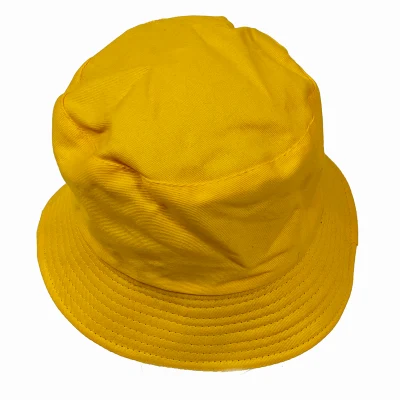 Secchio per pesca all&prime;ingrosso con logo, NV Solid Color Light Board pure Cotton Basin Hat