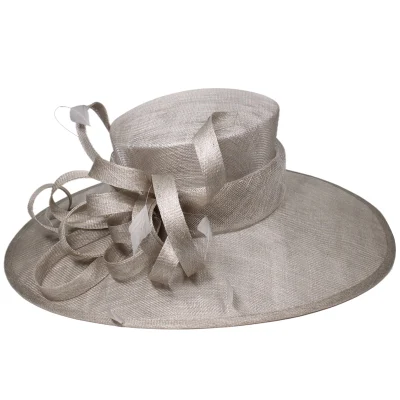 Ladies Vacation Outdoor Hats Wholesale Sinamay Straw Church Derby Wedding Cappello da festa