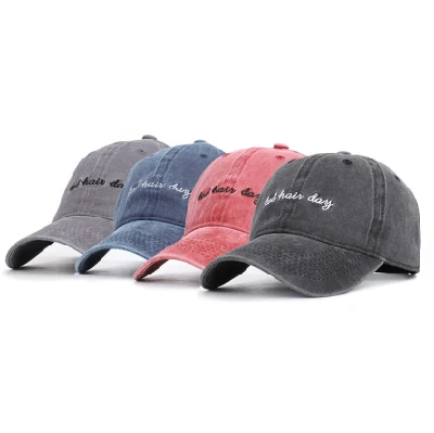 BSCI Audit Pinta uomo 100% cotone 6 pannello lavato Denim Cappelli e cappelli da baseball