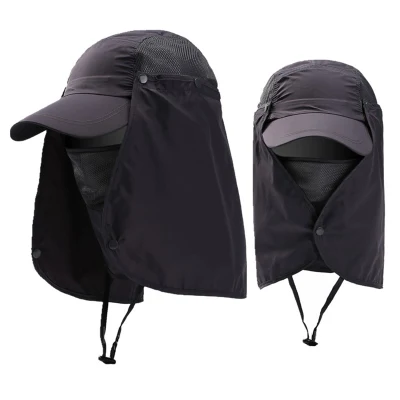 Protezione del viso protezione UV protezione solare Shading da pesca cappello da montagna Cappellino di protezione solare ad asciugatura rapida impermeabile