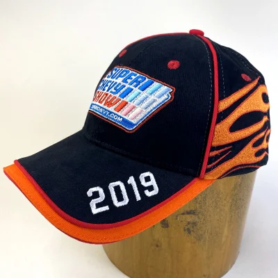 Stampa di ricamo Badge di plastica Car Racing Hat SnapBack Cotton Donne Cappellino da baseball uomo con chiusura regolabile UNISEX