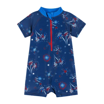 Cappello a secchio blu reversibile Shark - Bambino/ragazzo con protezione UV