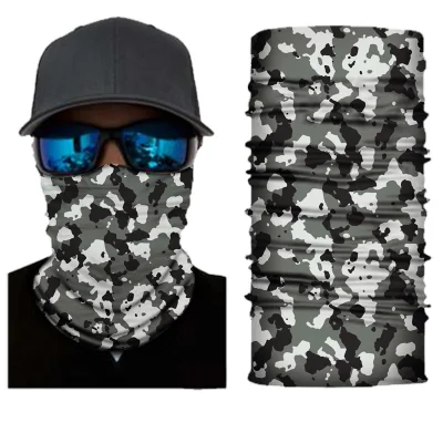 Bandana senza giunte stampato su ordinazione respirabile del fronte di sport esterno del coperchio della mascherina del collo del tubo multifunzionale della guaina