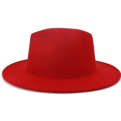 Cappelli Fedora moda larghi brim lana Fedora due toni Cappelli