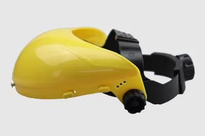 Sospensione a cricchetto con protezione di sicurezza in ABS/PP, testa con schermo in PC O Visore mesh per protezione viso