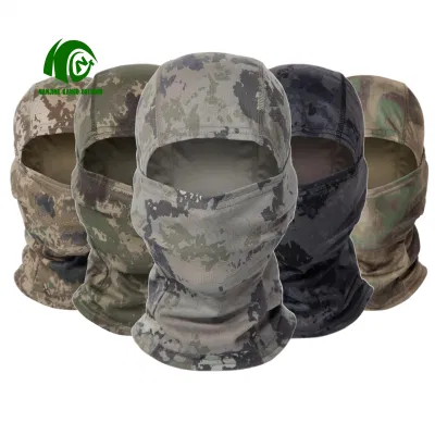 KANGO Camouflage da esterno traspirante Stampa personalizzata Balaclava Moto Full Face Balaclava