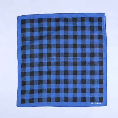 I capelli del Kerchief personalizzati testa del cotone di alta qualità di modo legano i Bandanas multifunzionali della sciarpa del quadrato del collo