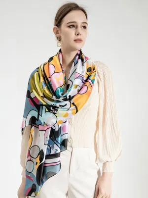 Sciarpa in seta colorata 80X180cm Sciarpe in seta Hijab Sciarpa lunga
