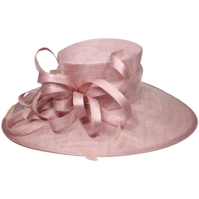 Ladies Vacation Outdoor Hats Wholesale Sinamay Straw Church Derby Wedding Cappello da festa