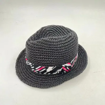 Crochet FSC carta paglia imballo Soft Fedora Hat
