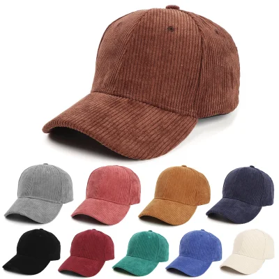 Cappellino da baseball Corduroy personalizzato con logo