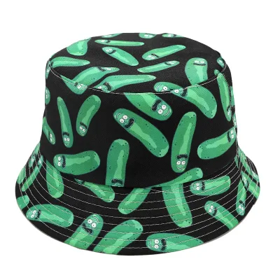 Vendita all&prime;ingrosso Moda semplice tessuti stampa cappelli a secchio donna Custom Designer Cappello del secchio