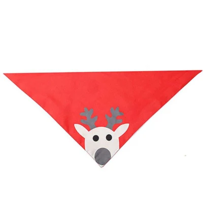Scarpine testa collare di Natale Bandana per cani in cotone PET Triangle