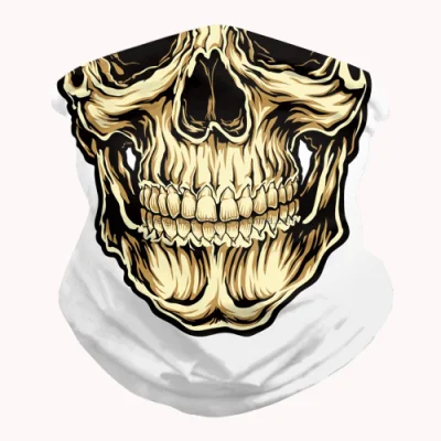 Bandana tubolare della mascherina della visiera del tubo del motociclo del cranio della sciarpa della testa su ordinazione senza giunte multifunzionale del collo