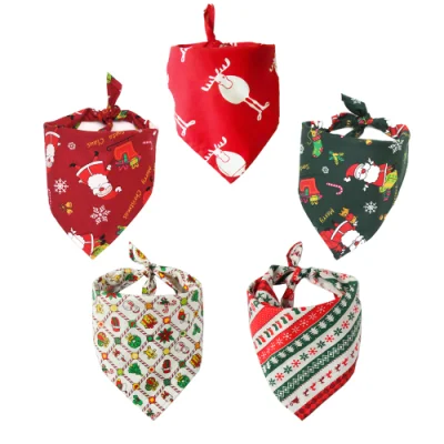 Colletto per cani Accessori Natale Natale Natale Natale PET Cotton Bandanas