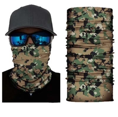 Bandana senza giunte stampato su ordinazione respirabile del fronte di sport esterno del coperchio della mascherina del collo del tubo multifunzionale della guaina