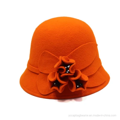 Donna di moda Winter Wool Fedora Felt Hat