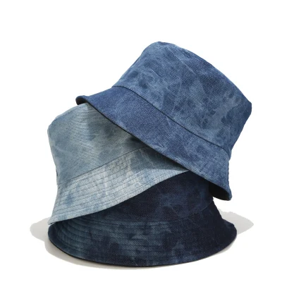 Vendita all&prime;ingrosso Unisex Outdoor regolabile personalizzato lavati Cappelli a secchio pieghevoli per pescatore
