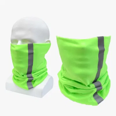Bandana personalizzata stirata tubolare personalizzata con Bandana polivalente con riflettivo Striscia