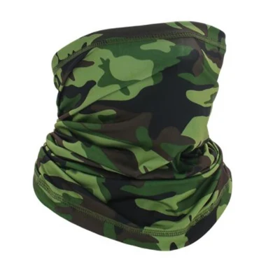 Tubo per maschera facciale multifunzionale con collo a camouflage Bandana