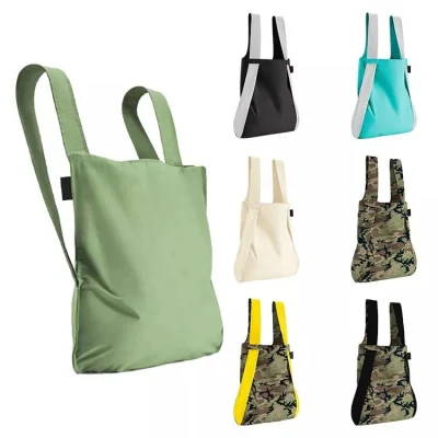 Zaino in tote BSCI LVMH ISO riciclato pieghevole e pieghevole Borsa per la spesa in tela di cotone