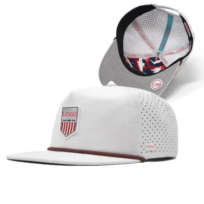 Patch in gomma PVC personalizzato Golf Dry Trucker White Rope impermeabile Cappelli