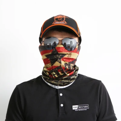 Cuffie tubolari multifunzione per stampa in poliestere senza cuciture Bandana per banda personalizzata Nessun minimo