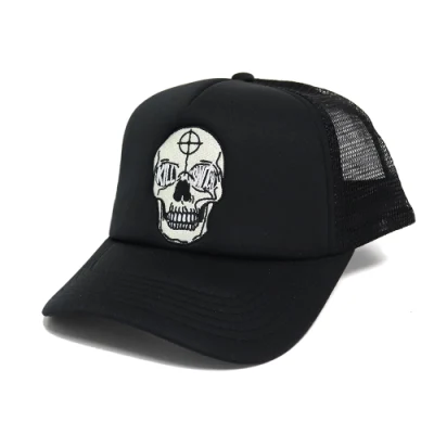 Casual personalizzato stile confortevole cappello nero Trucker in schiuma Il materiale può personalizzare il logo