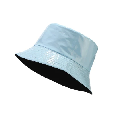 Secchio per pescatore all&prime;ingrosso in pelle PU impermeabile e colore caramello Riversible Cappelli