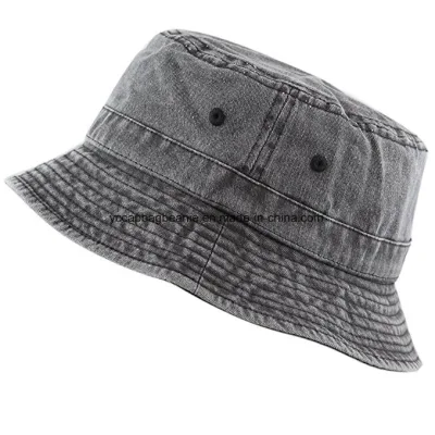 Cappello a secchio in cotone lavato con pigmento