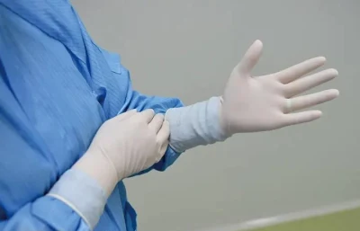 Materiale medico guanto chirurgico monouso in lattice di alta qualità
