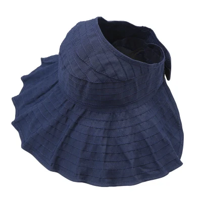 Estate splendida protezione UV Moda pieghevole ampio rotolo di visiera Brim Cappello Sun
