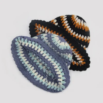 Buon prezzo 100% cotone Tinto tinto Designer Moda cappelli da pesca Cappello a secchio personalizzato