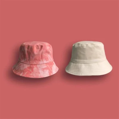Cappellino a secchio casual in cotone con tie dye reversibile
