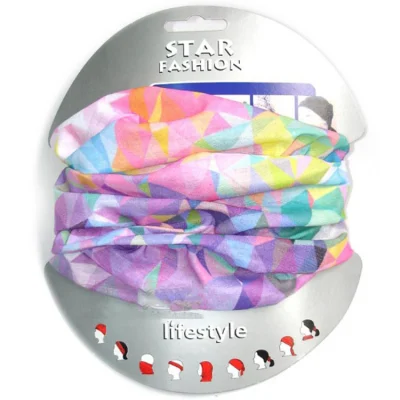 Tubo con cuffia traspirante e collo multifunzionale RPET personalizzato e adatto alla pelle Sciarpa bandana