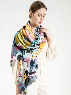 Sciarpa in seta colorata 80X180cm Sciarpe in seta Hijab Sciarpa lunga
