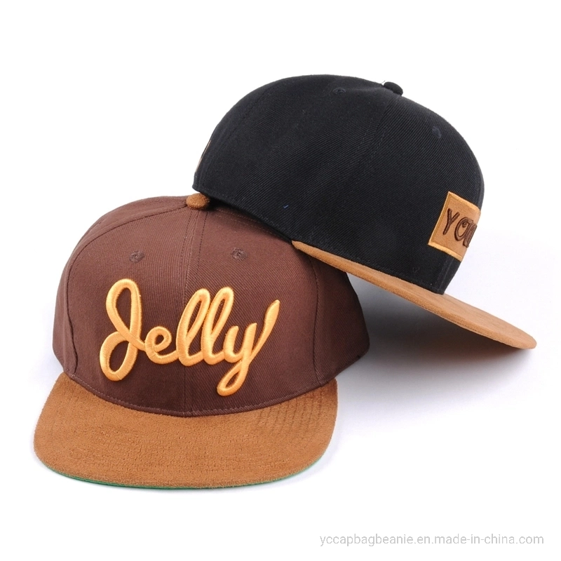 New Arrival Flat Suede Visor Snapback Cap