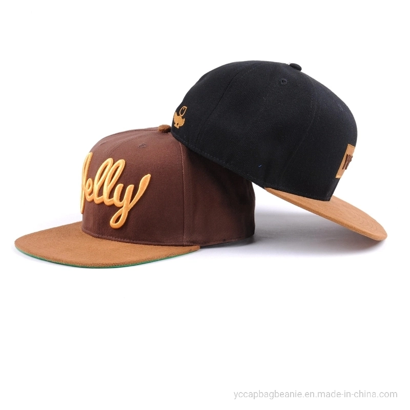 New Arrival Flat Suede Visor Snapback Cap