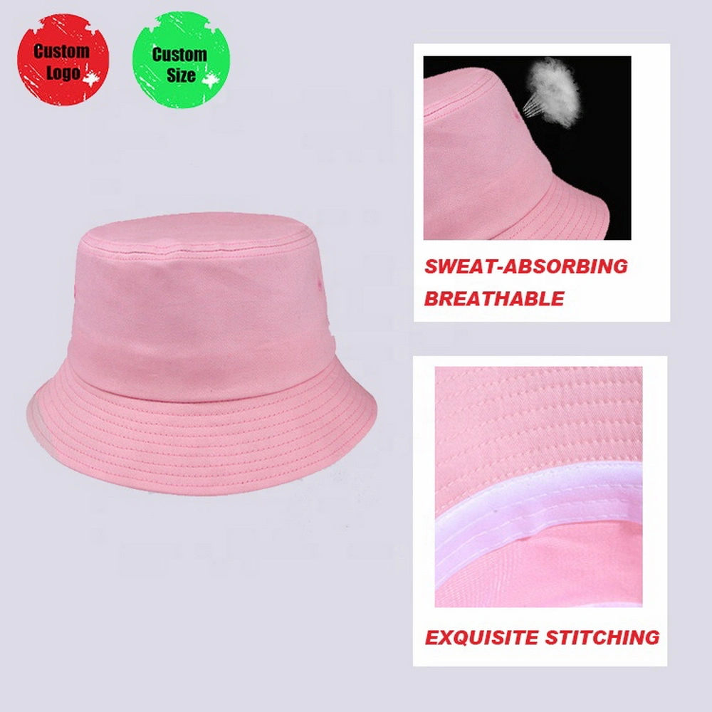 Designer Reversible Bucket Cap Fish Hat Custom Logo for Fisherman Print Kid Cotton Unisex Adult Custom Bucket Hat