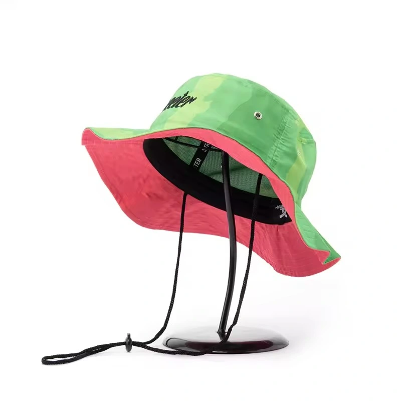 Cheap Design Custom Waterproof Nylon Fishing Hiking Safari Bucket Boonie Hat