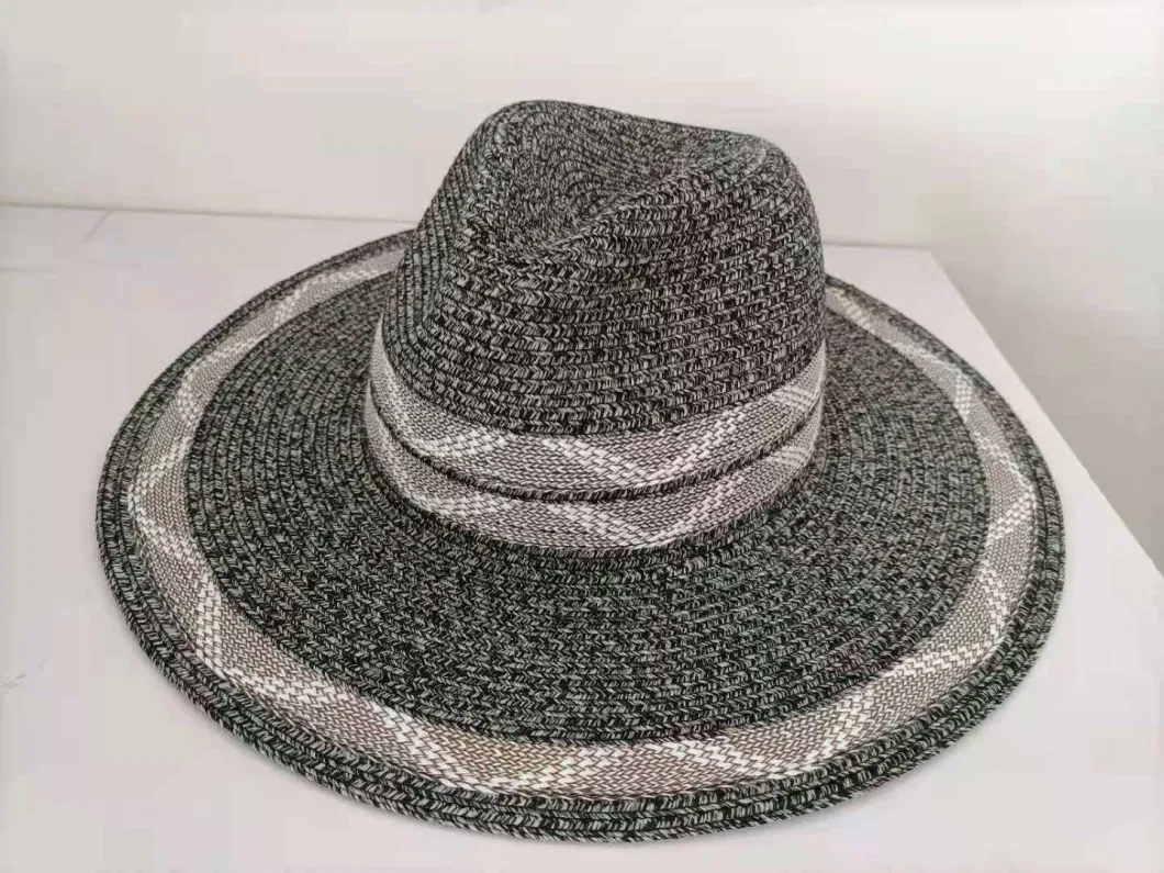Breathbale 100% Polyester Lightweight Fedora Panama Straw Summer Hat