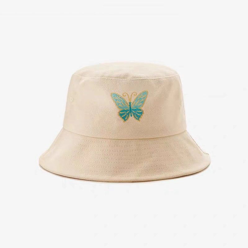 Summer Designer Fashion Fisherman Cap Wholesale Woman Terry Towelling Adults Custom Embroidery Black Sunflower Logo Women Bucket Hat