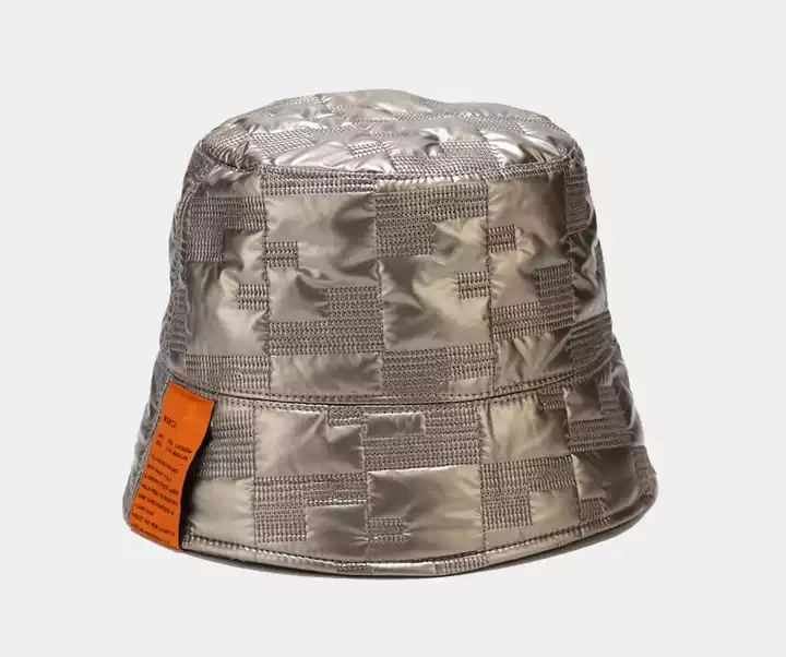 Wholesale Custom Black Leather Bucket Hats Private Label PU Bucket Hat