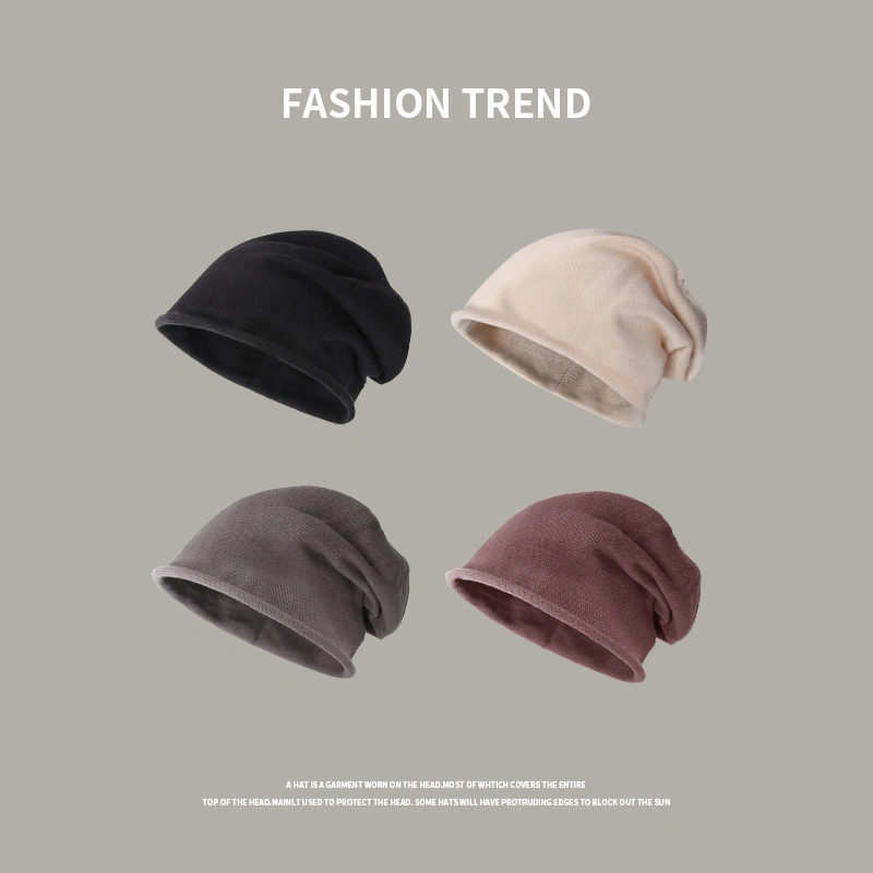Zonxanmulticolor Tooling Woolen Hats Men&prime; S Trendy Cold Women&prime; S Autumn and Winter Warm Knitted Student Couple Beanie Hats