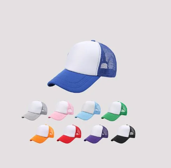 Summer Mesh Fabric Moisture Wicking Trucker Cap Design Logo Foam Fitted Snapback Baseball Cap Hat