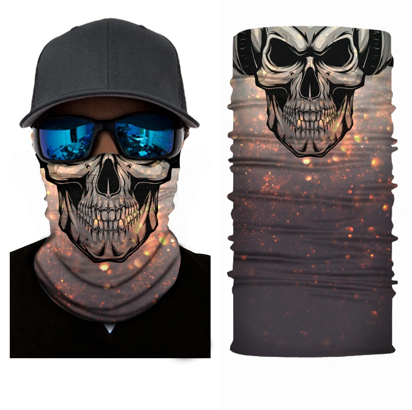 Skull Half Face Series Seamless Magic Headscarf/Bandana