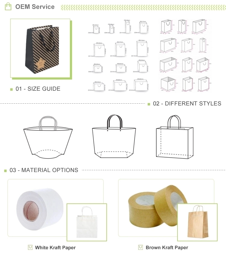 OEM Factory Wholesale Cheap Shopping Gift Kraft Paper Bag with Custom Logo