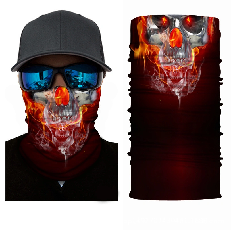 Skull Half Face Series Seamless Magic Headscarf/Bandana
