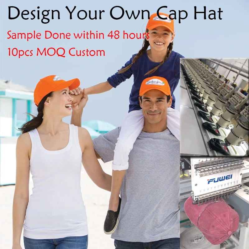 Men Women Vintage Cap Distressed Cotton Washed Embroidery Custom Baseball Cap